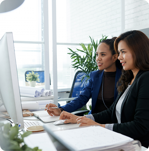 HR professional and business team collaborating with a reliable HR technology partner