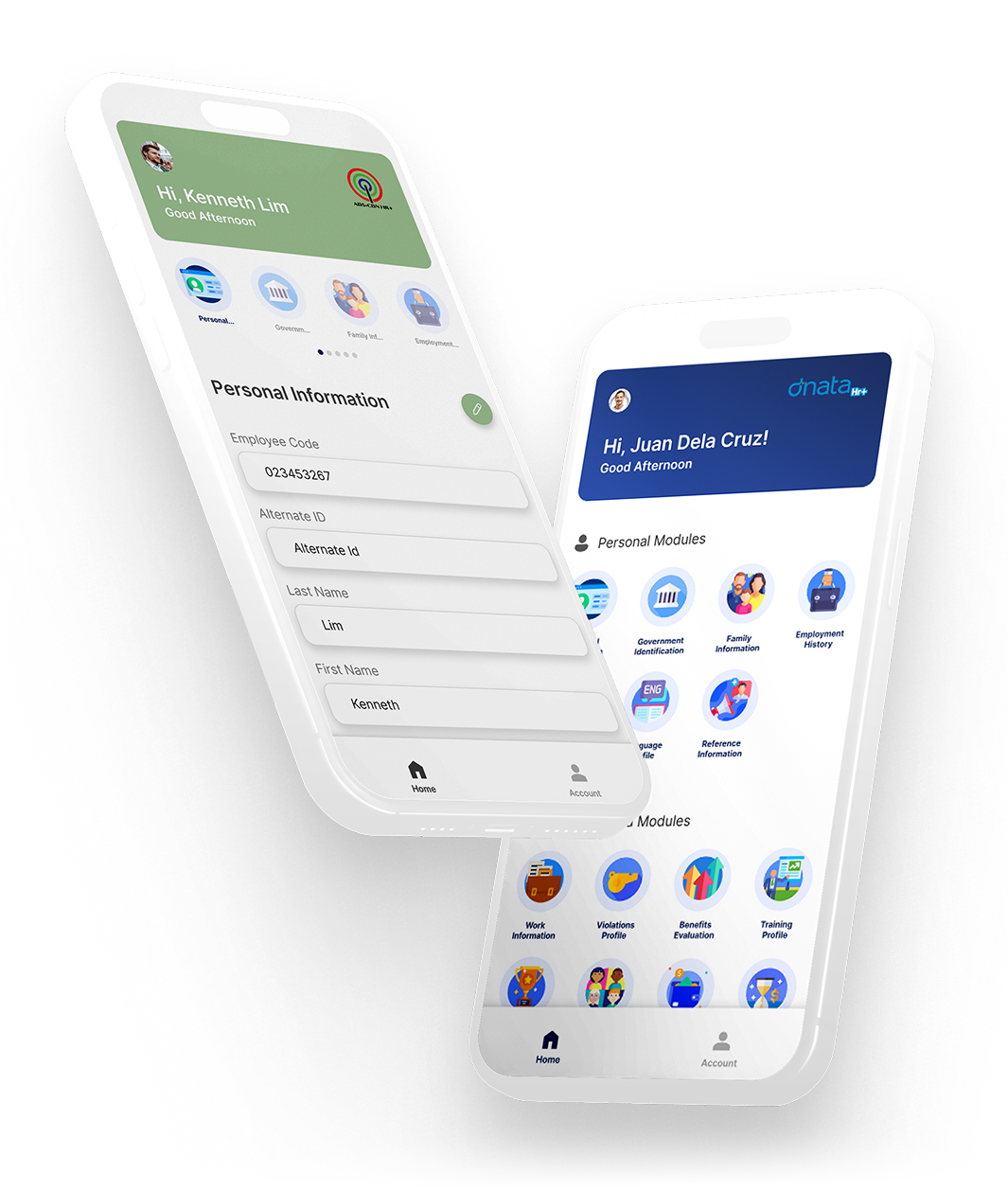 HROnline+ App Interface