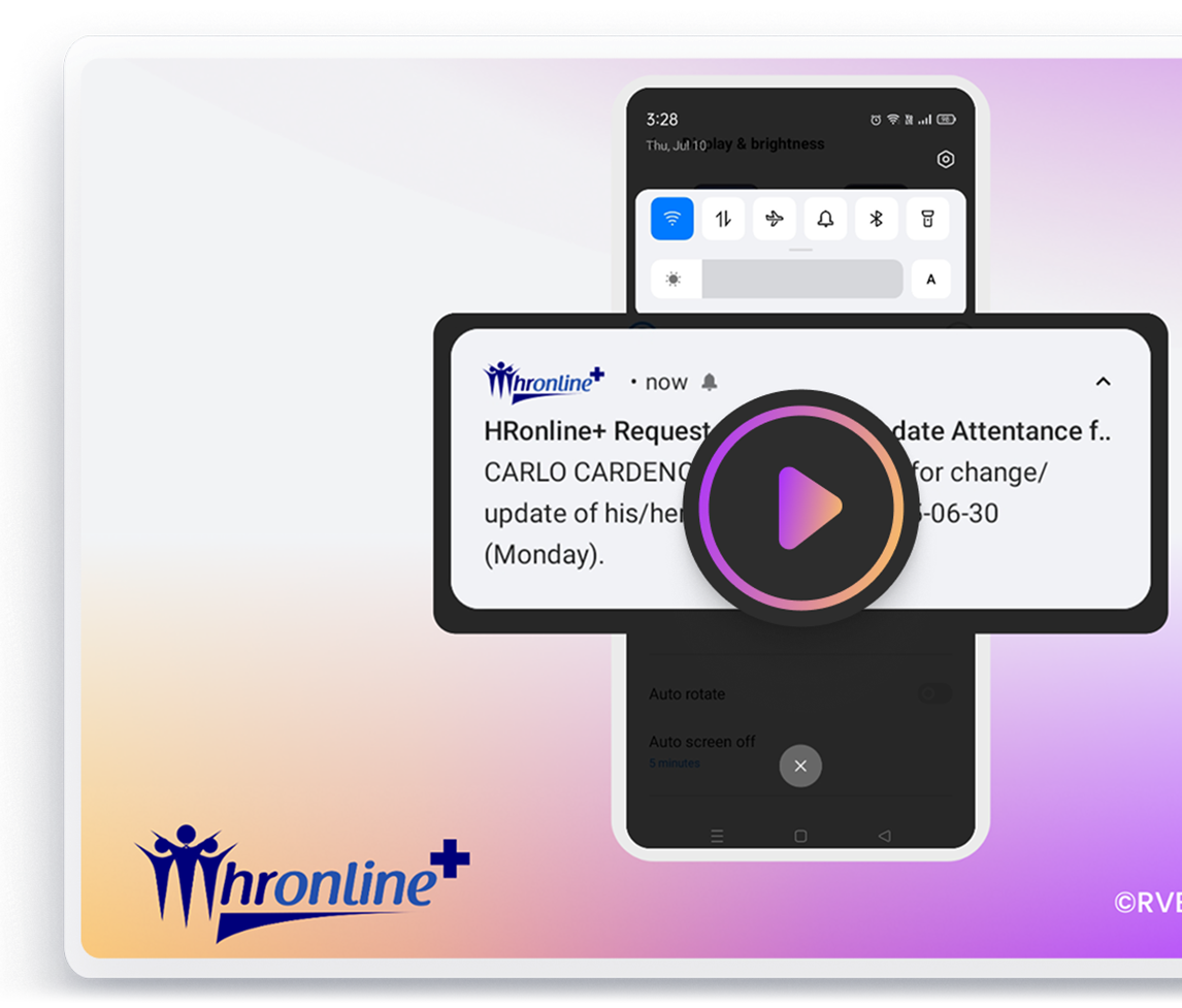 HROnline+ App Interface