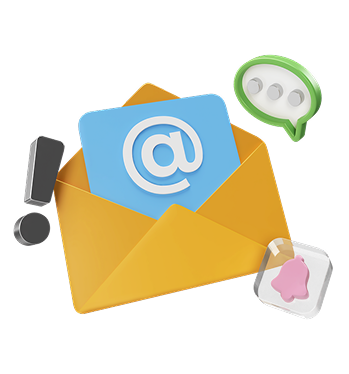Email marketing and newsletter with new message